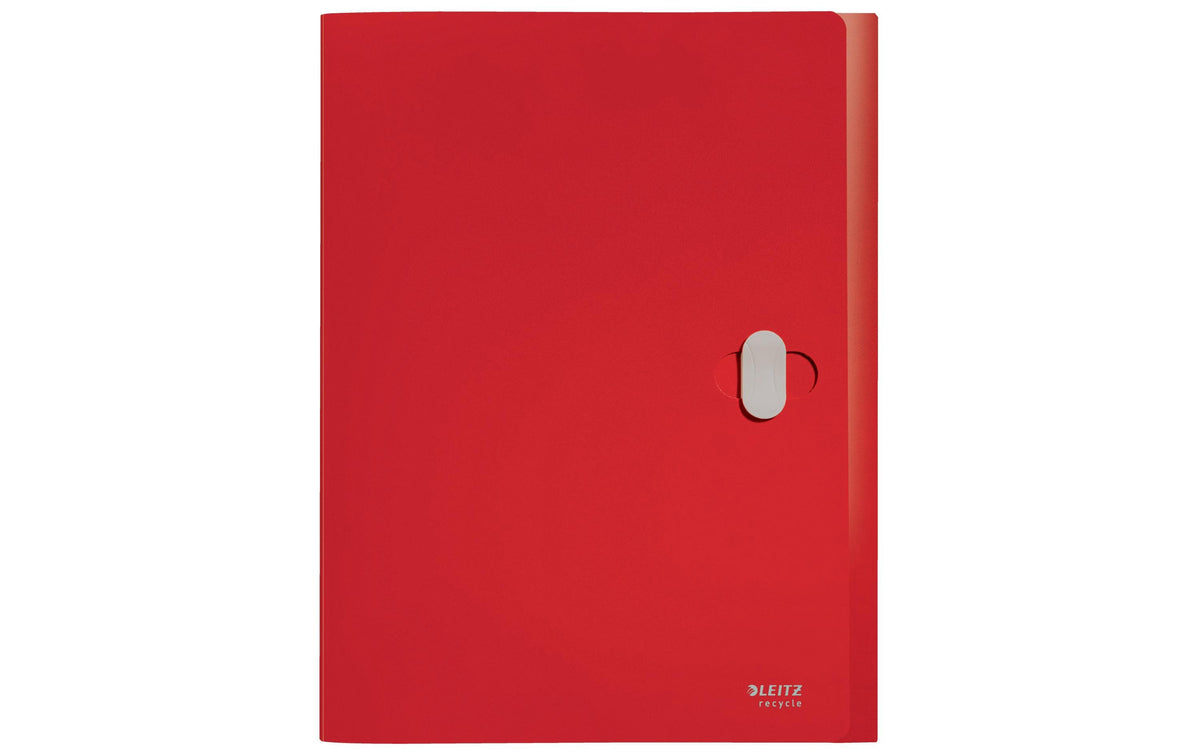 Leitz Dokumentenmappe A4 – Kunststoff, Rot, bis 250 Blatt