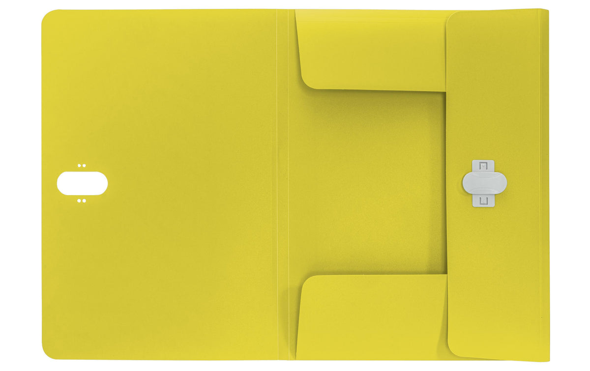 Leitz Dokumentenmappe A4 – 1 Fach, Kunststoff, Gelb, bis 150 Blatt