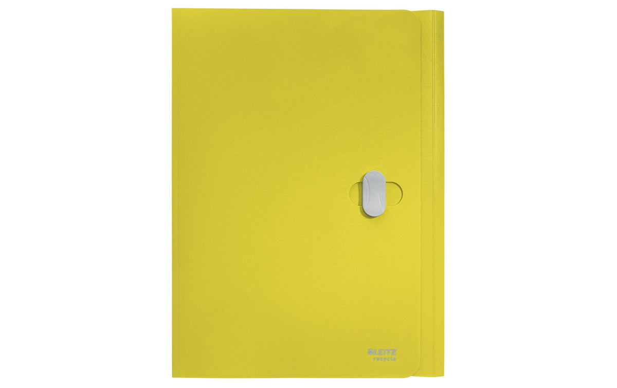 Leitz Dokumentenmappe A4 – 1 Fach, Kunststoff, Gelb, bis 150 Blatt