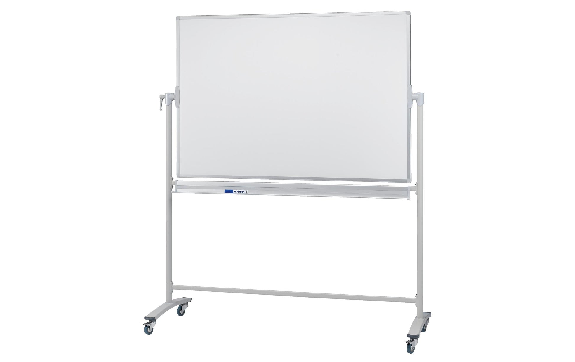 Franken Whiteboard – 200 × 100 cm, lackierter Stahl, mobil, inkl. Stiftablage