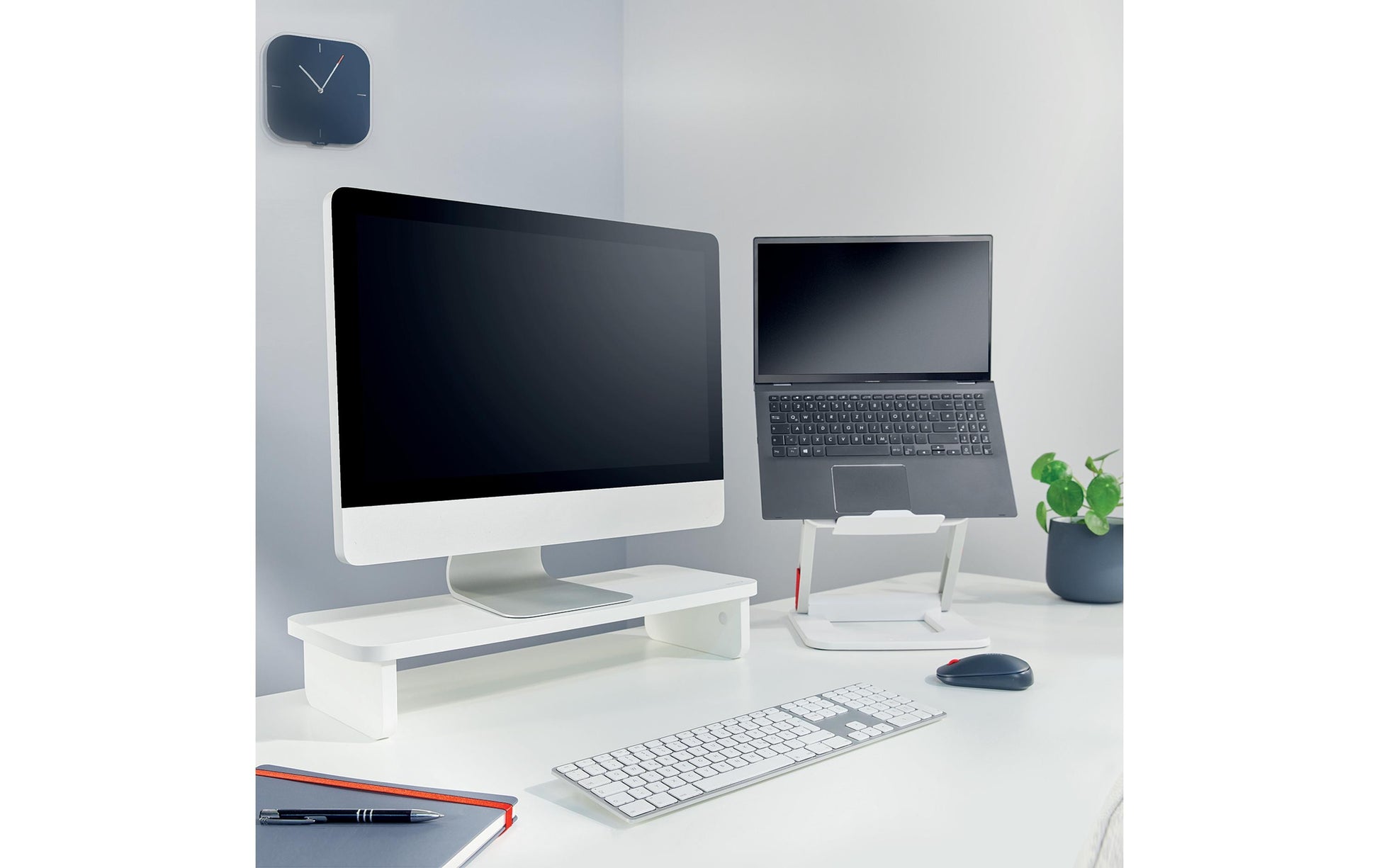 Leitz 64340001 – Monitor-Tischständer – freistehend – 1 Monitor – bis 24" – bis 20 kg/Monitor – Weiss