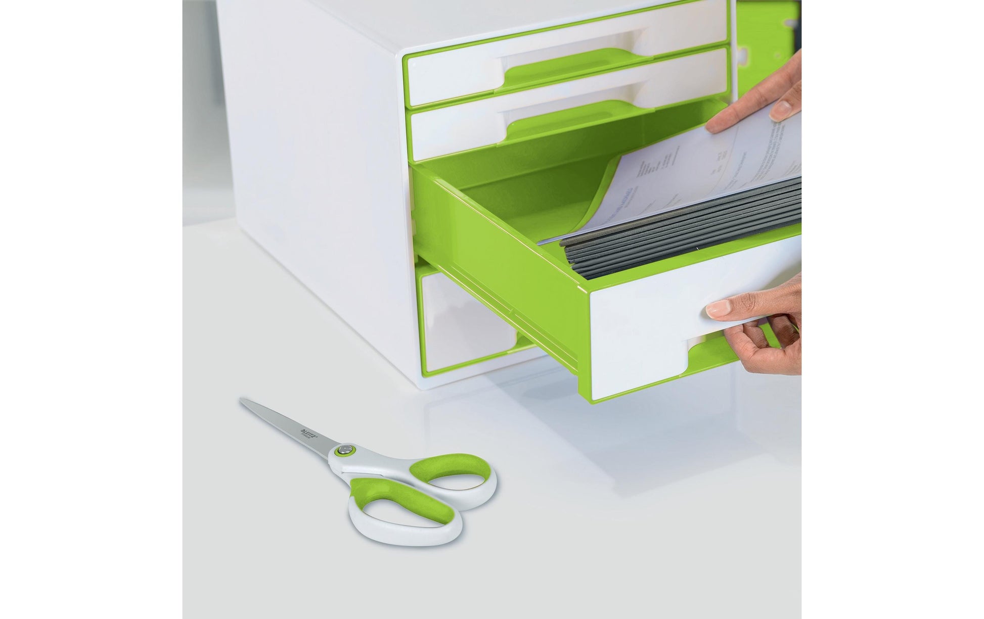 Leitz Universalschere WOW – grün, weiss