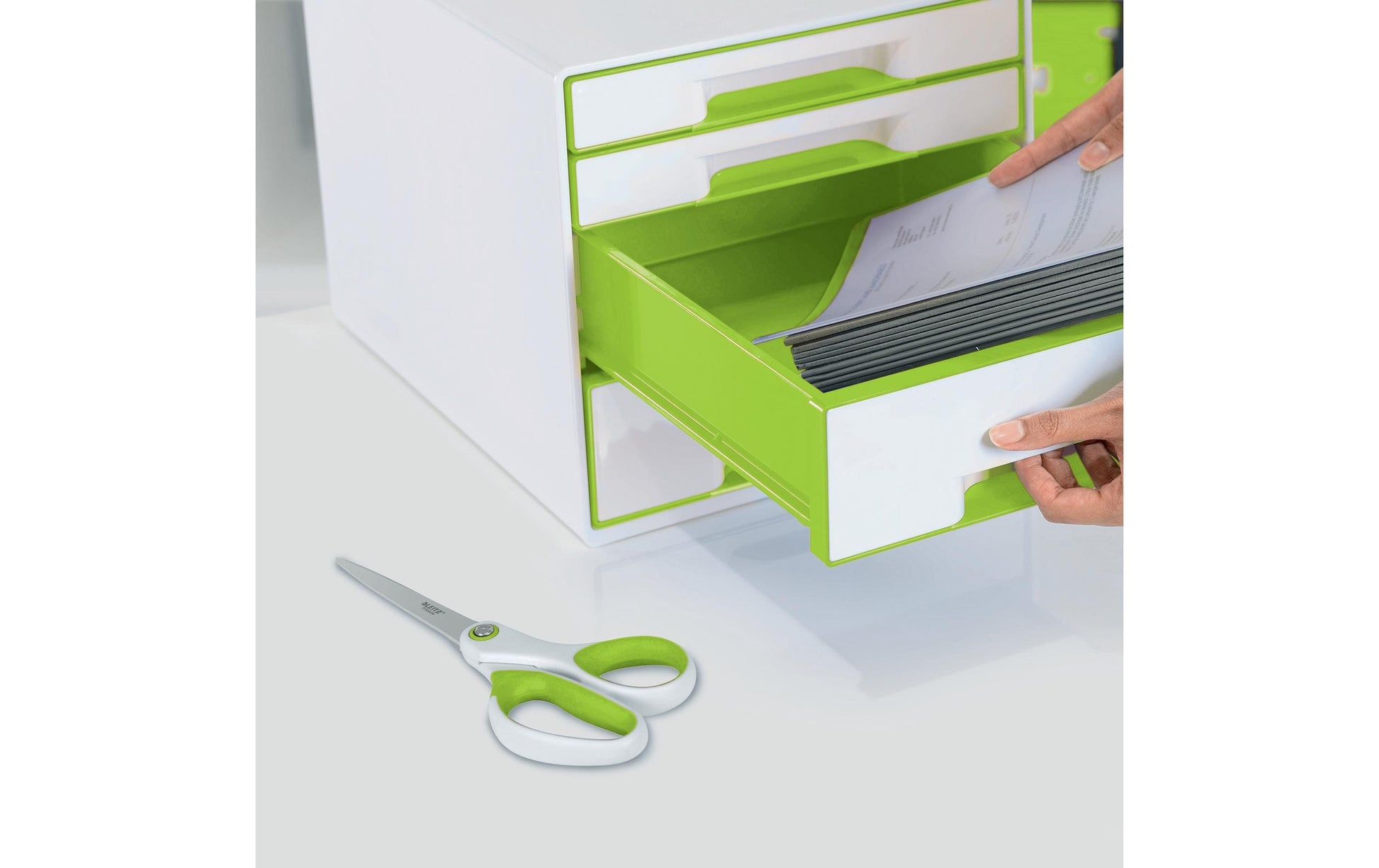 Leitz Universalschere WOW – grün, weiss