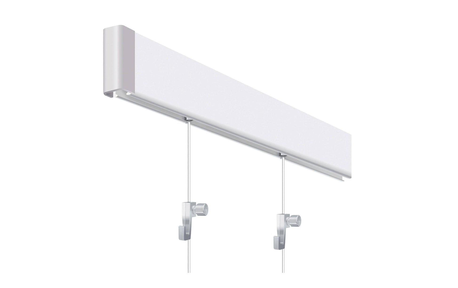 Franken Wandhalterung GSS1 09 – mit Schrauben – Weiss – Aluminium – 2'000×50 mm – 1 Stk.