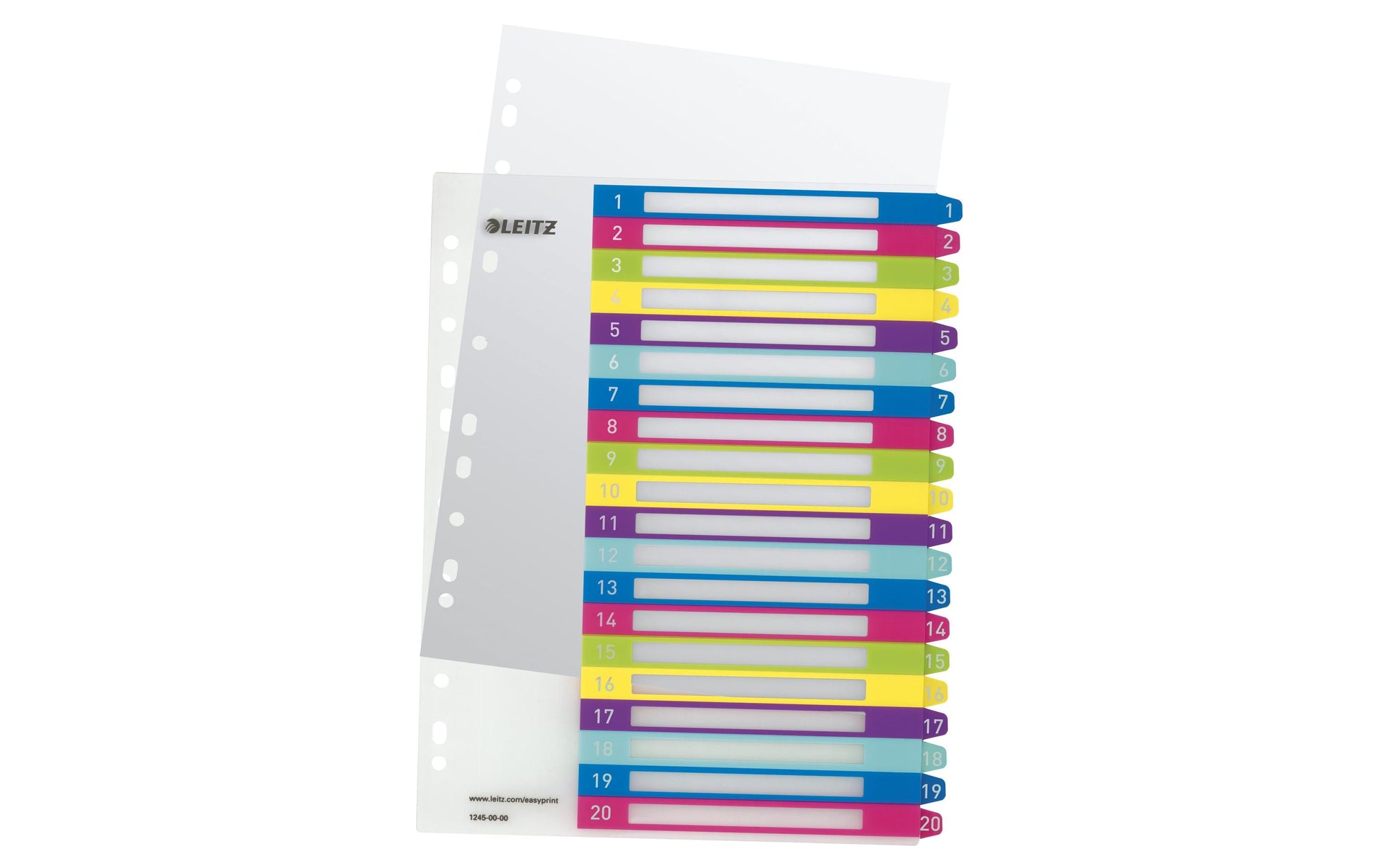 Leitz Register – PP, farbig, vorgedruckt