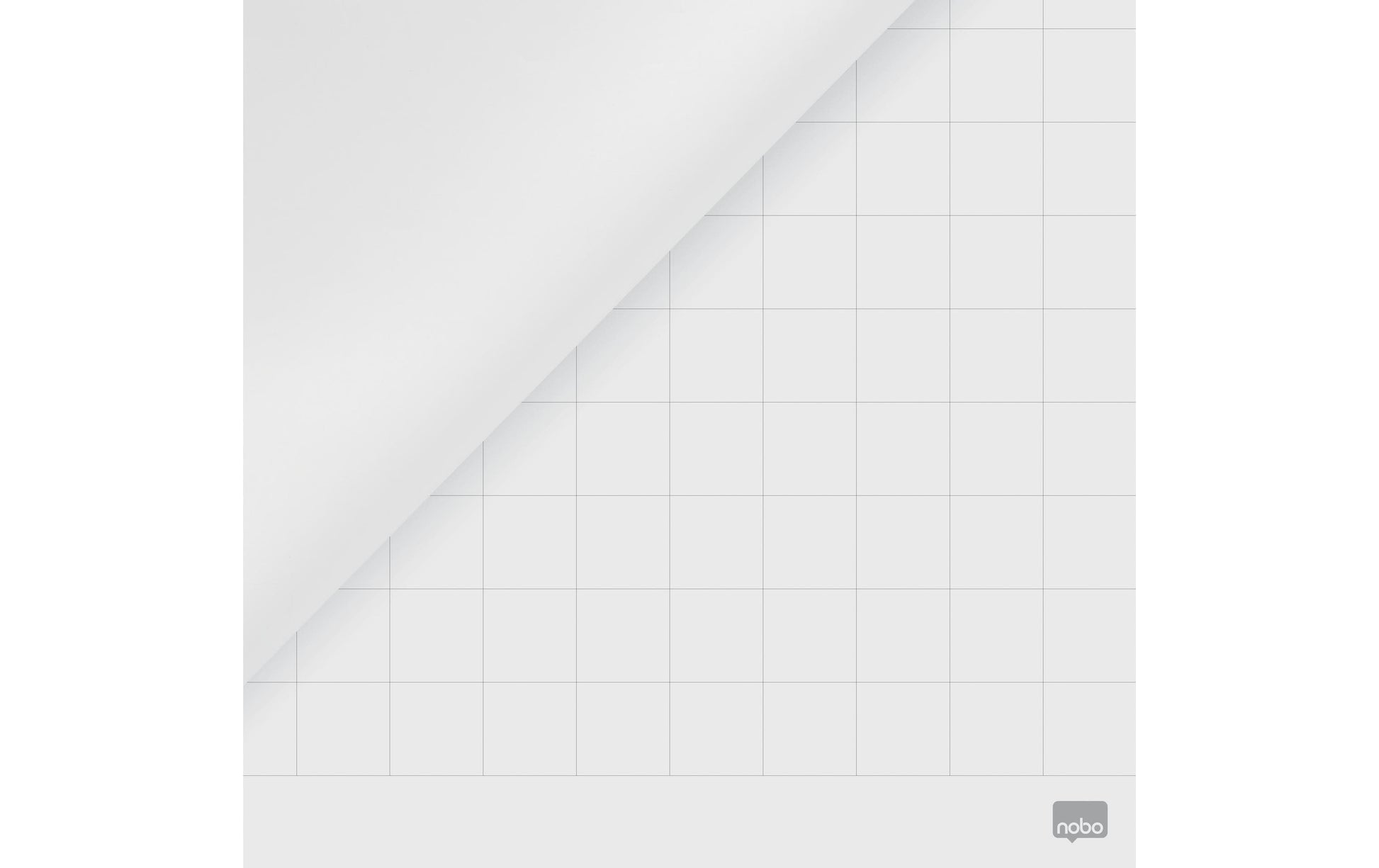 Nobo Flipchart-Block – 60 × 90 cm, 50 Blatt/Block, kariert, weiss, Papier