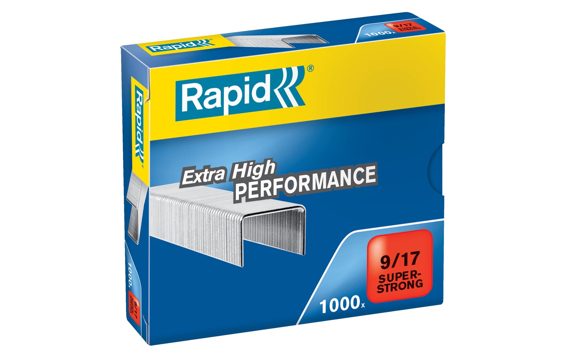 Rapid Heftklammern 9/17 – 17 mm, 9 mm – Metall, silber – 1000 Stk.