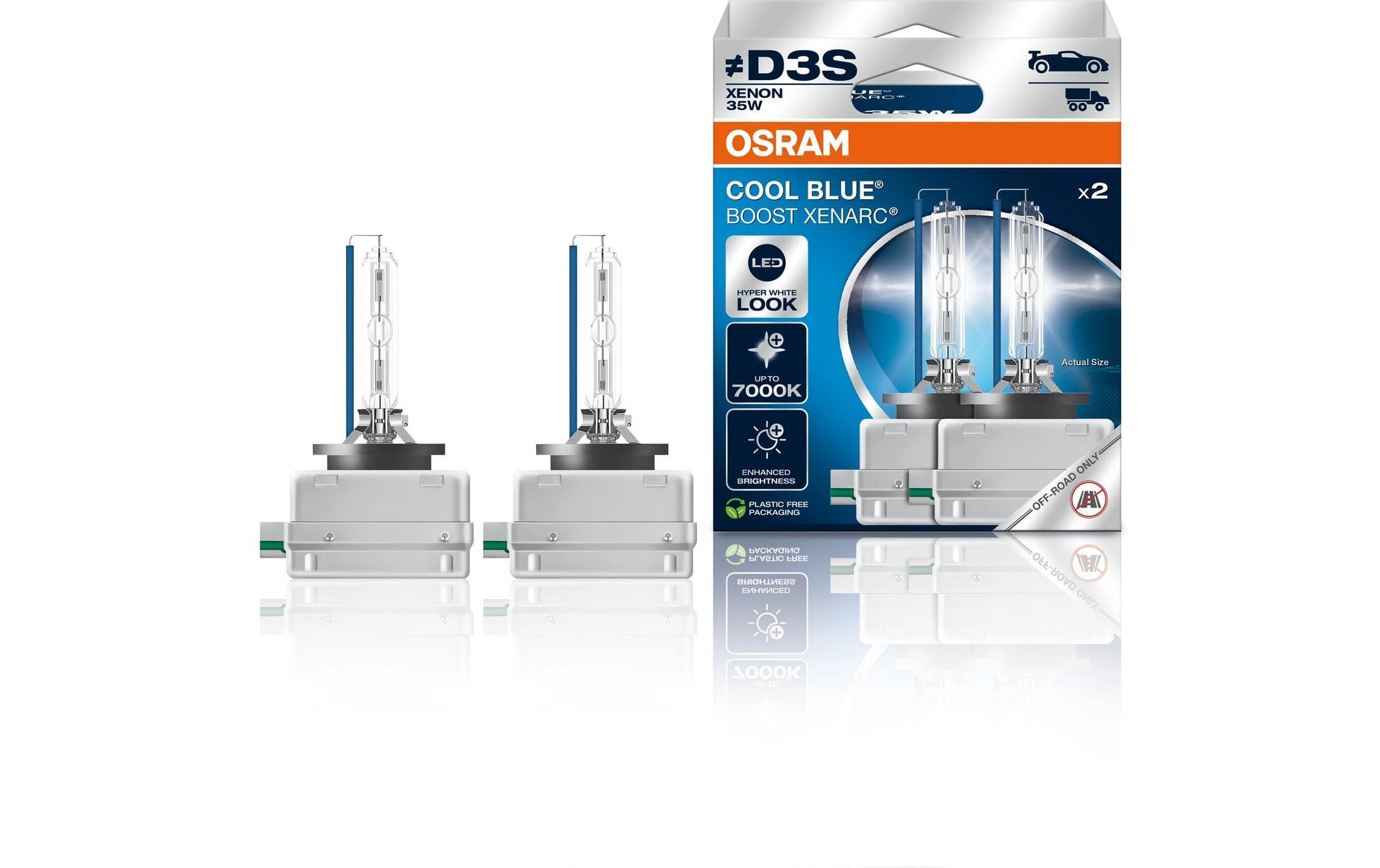 Osram Leuchtmittel D3S XENARC CBB – 3000 lm, 35 W, Xenon – PK32d-5