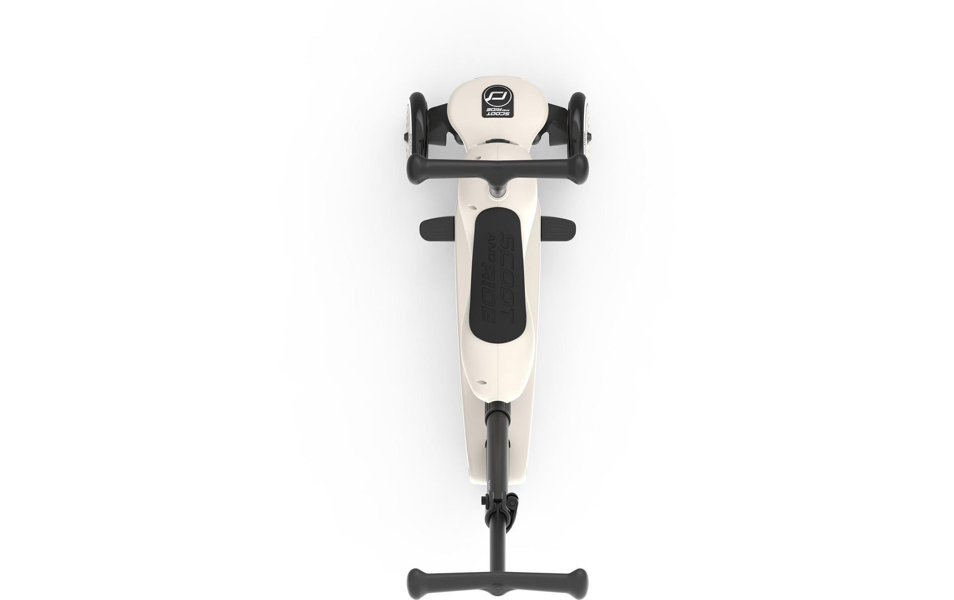 Scoot & Ride Dreirad – Fussbremse, Kunststoffreifen, 50 kg Traglast – ab 1 Jahr – Schwarz/Hellgrau