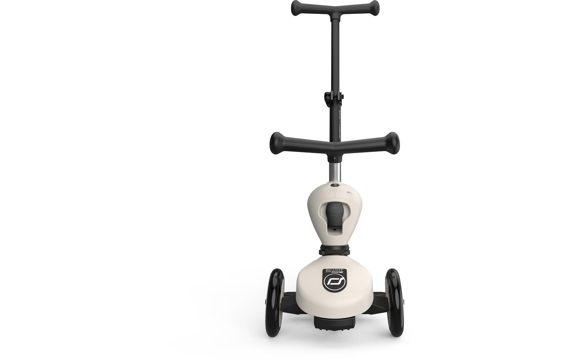 Scoot & Ride Dreirad – Fussbremse, Kunststoffreifen, 50 kg Traglast – ab 1 Jahr – Schwarz/Hellgrau