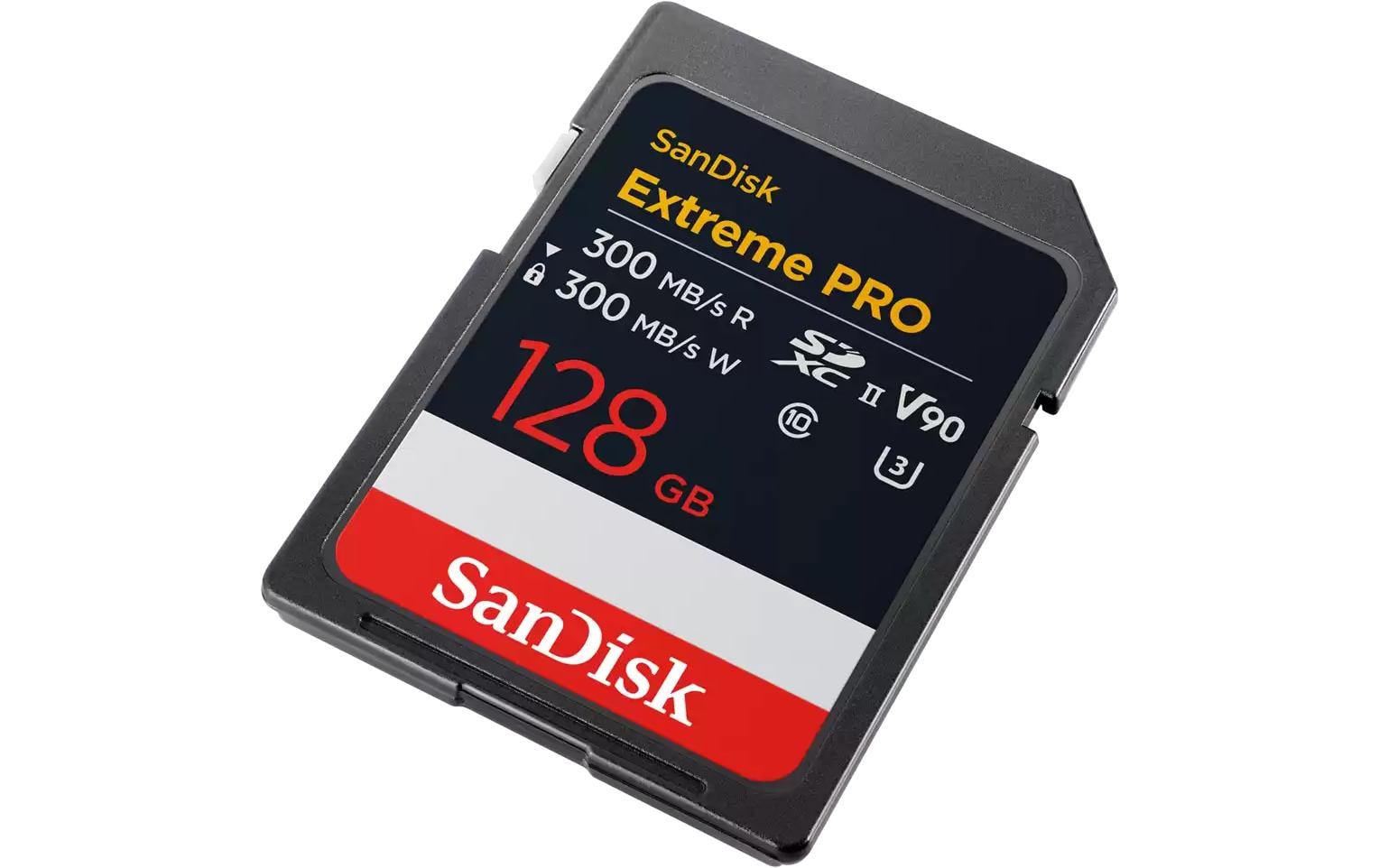 SanDisk Extreme Pro Speichergerät – 128 GB, SD UHS-II, V90