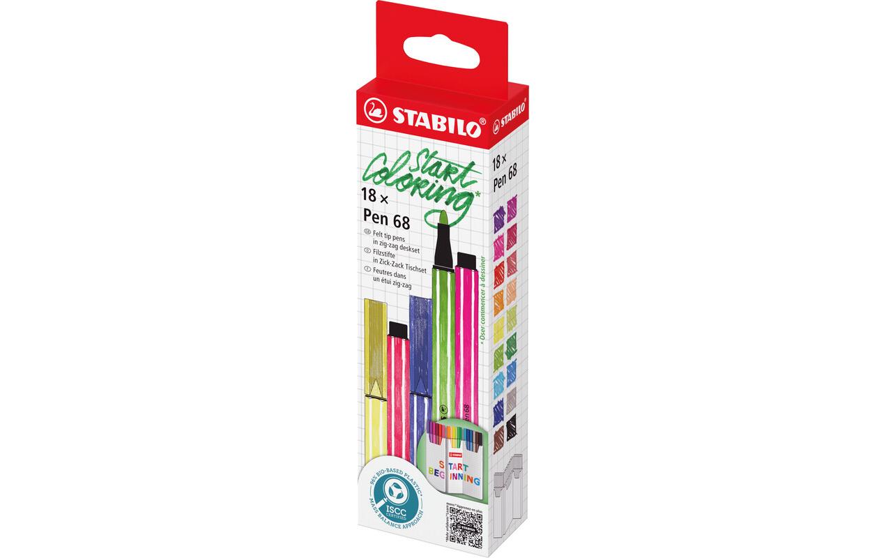 STABILO Filzstifte, Strichbreite 1 mm, 18 Farben