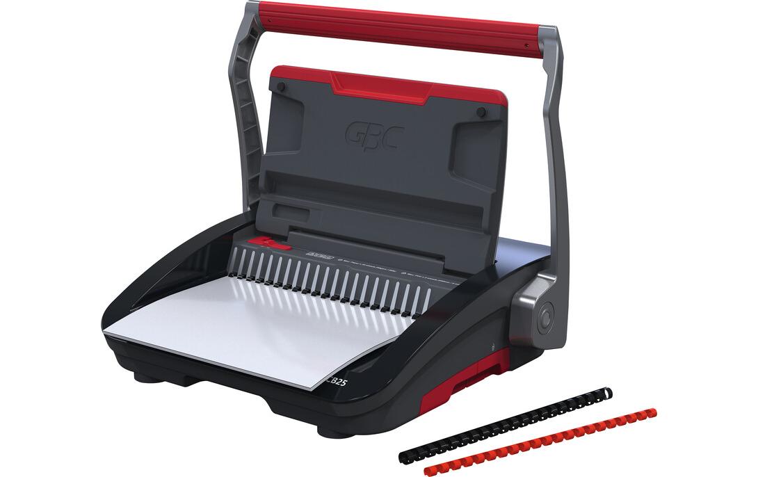 GBC CombBind CB25 Stanz- und Bindemaschine – Plastikbindung, für 21-Loch, A4, bis 25 Blatt