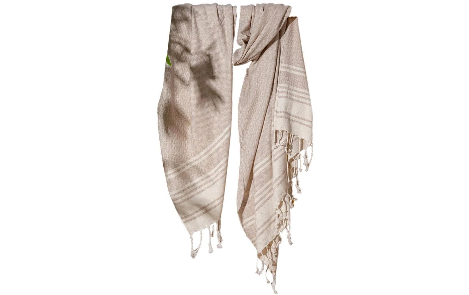 Foutastic Strandtuch New Diamond – 90 × 170 cm, Beige, 60% Baumwolle/40% Polyester