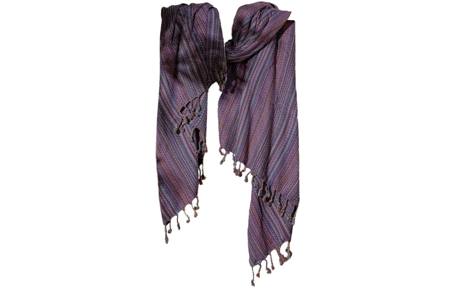 Foutastic Strandtuch Otantik – 90 × 175 cm, Lila, 60% Baumwolle/40% Polyester