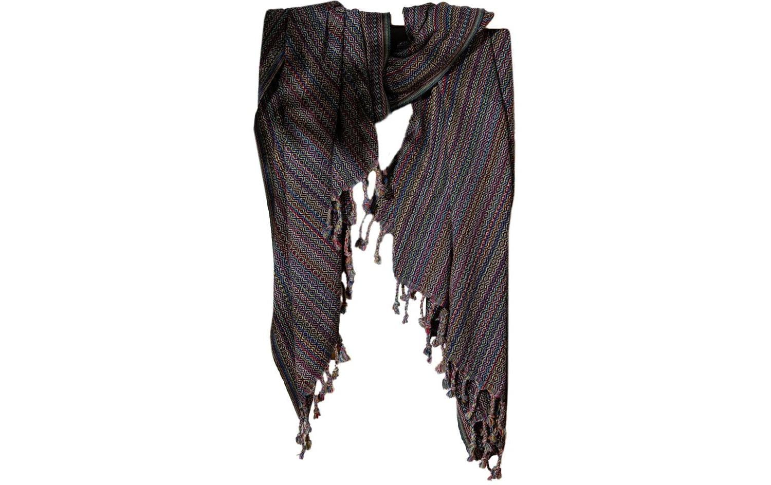 Foutastic Strandtuch Otantik – 90 × 175 cm, Schwarz, 60% Baumwolle/40% Polyester
