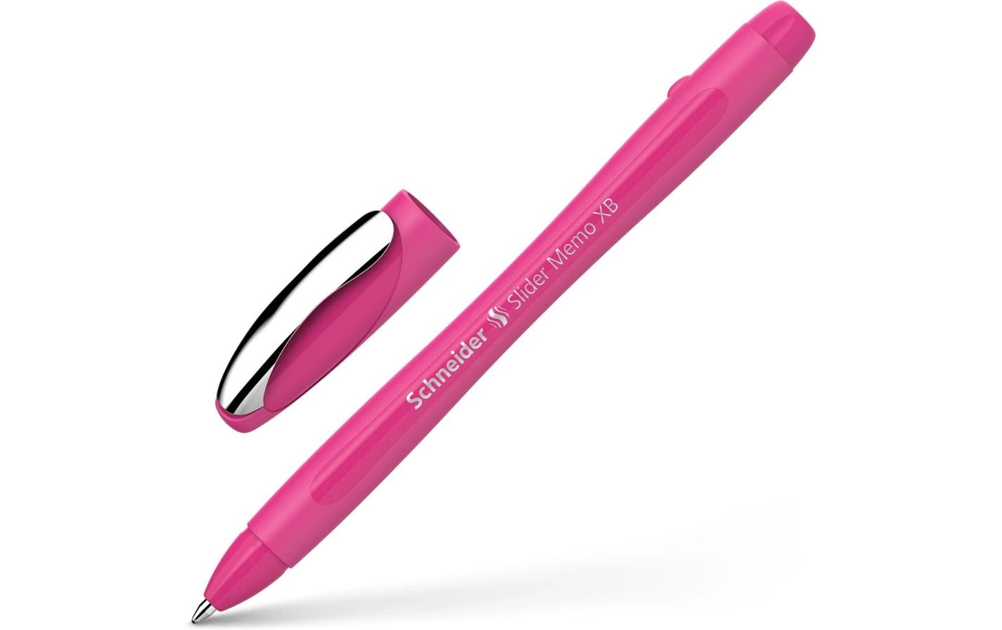 Schneider AG Schneider Slider Memo Kugelschreiber – Blau, Spitze 0,7 mm, Deckel, Kunststoff, Pink