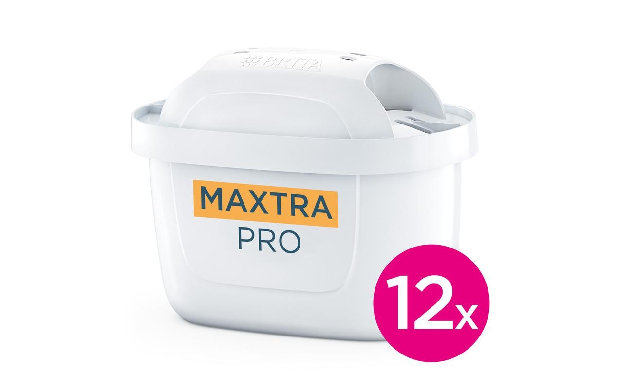 Brita Wasserfilterkartusche MAXTRA PRO Extra Kalkschutz – für Kannen, z. B. Marella, Style, Flow, 12 Stk.