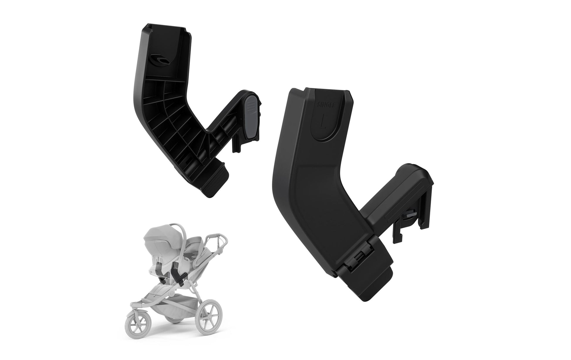 Thule Babyschalen-Adapter – von Maxi-Cosi/Cybex/Nuna → Thule Urban Glide 3 – schwarz – Stahl/Kunststoff