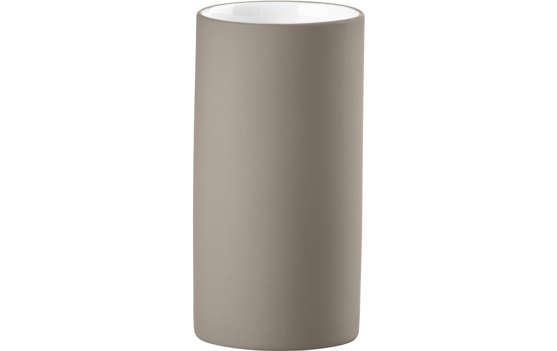 Zone Denmark Zahnbürstenhalter Solo – 6×6×12,2 cm, Porzellan, Taupe