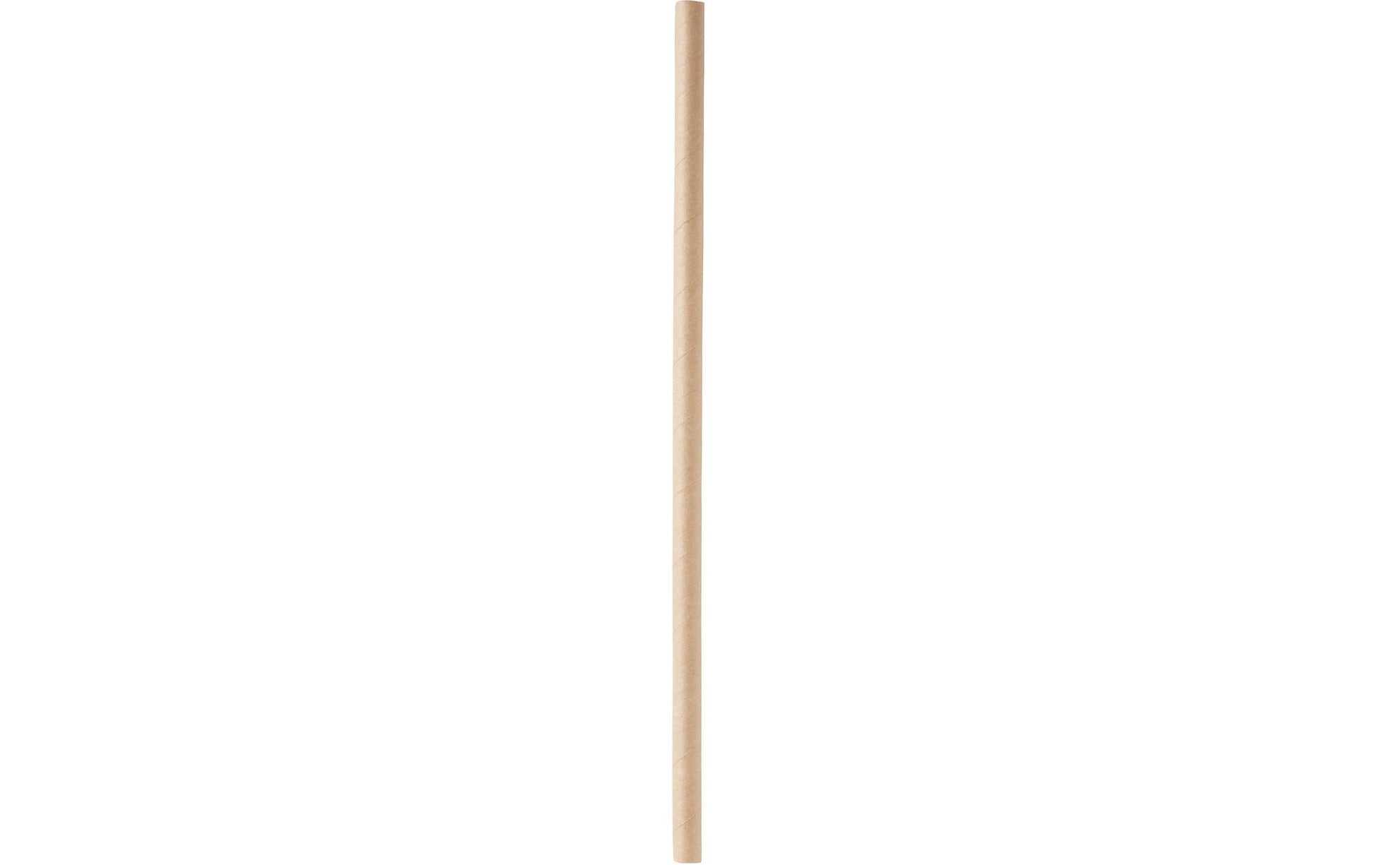 BioPak Papierstrohhalme, Ø 8 mm 23 cm, braun – FSC – 3600 Stk.