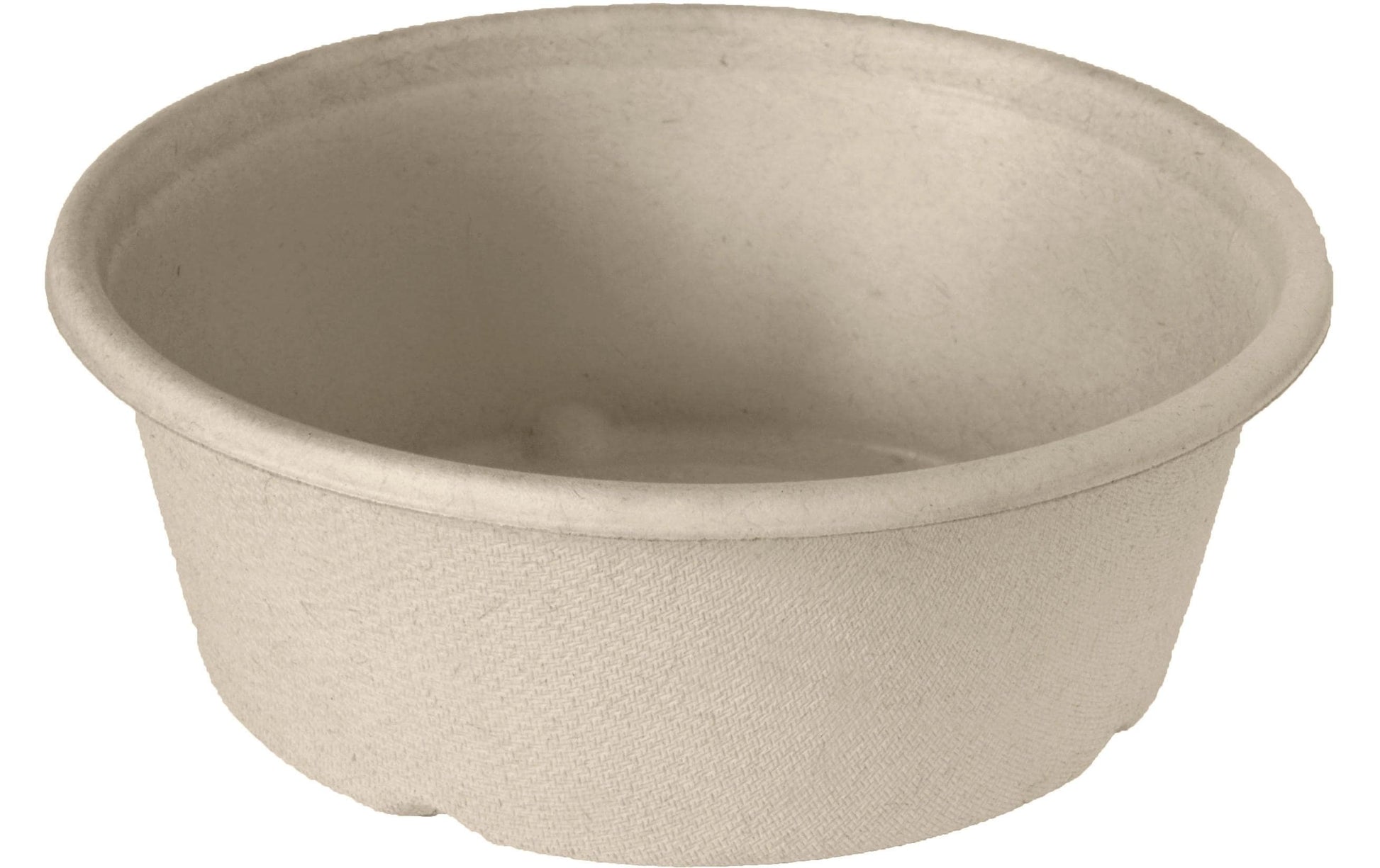 BioPak Schale, Bagasse (Zuckerrohr) rund – 1200 ml, Ø 19,5 cm – braun