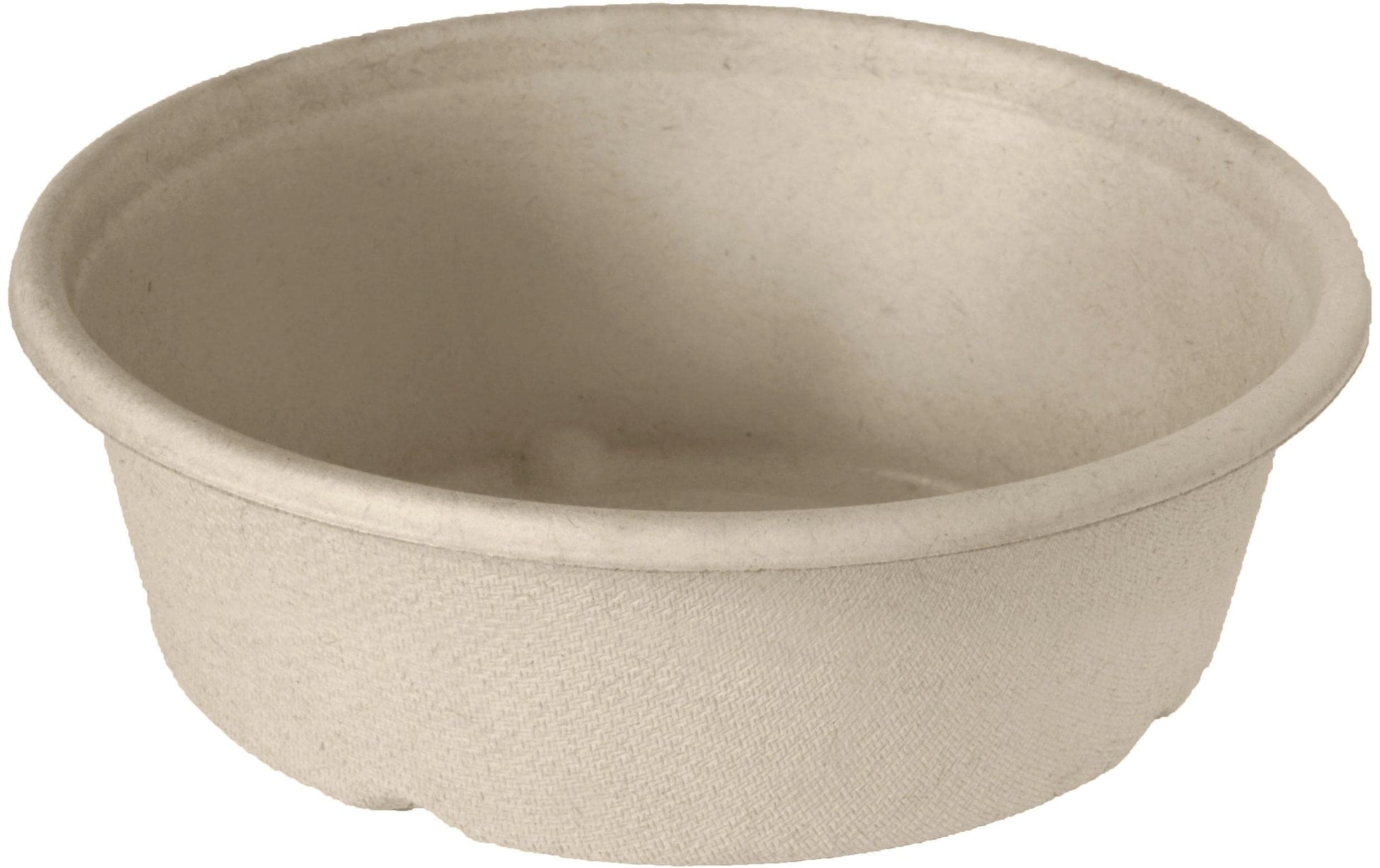 BioPak Schüssel Bagasse (Zuckerrohr), rund – 900 ml, Ø 19,5 cm – braun