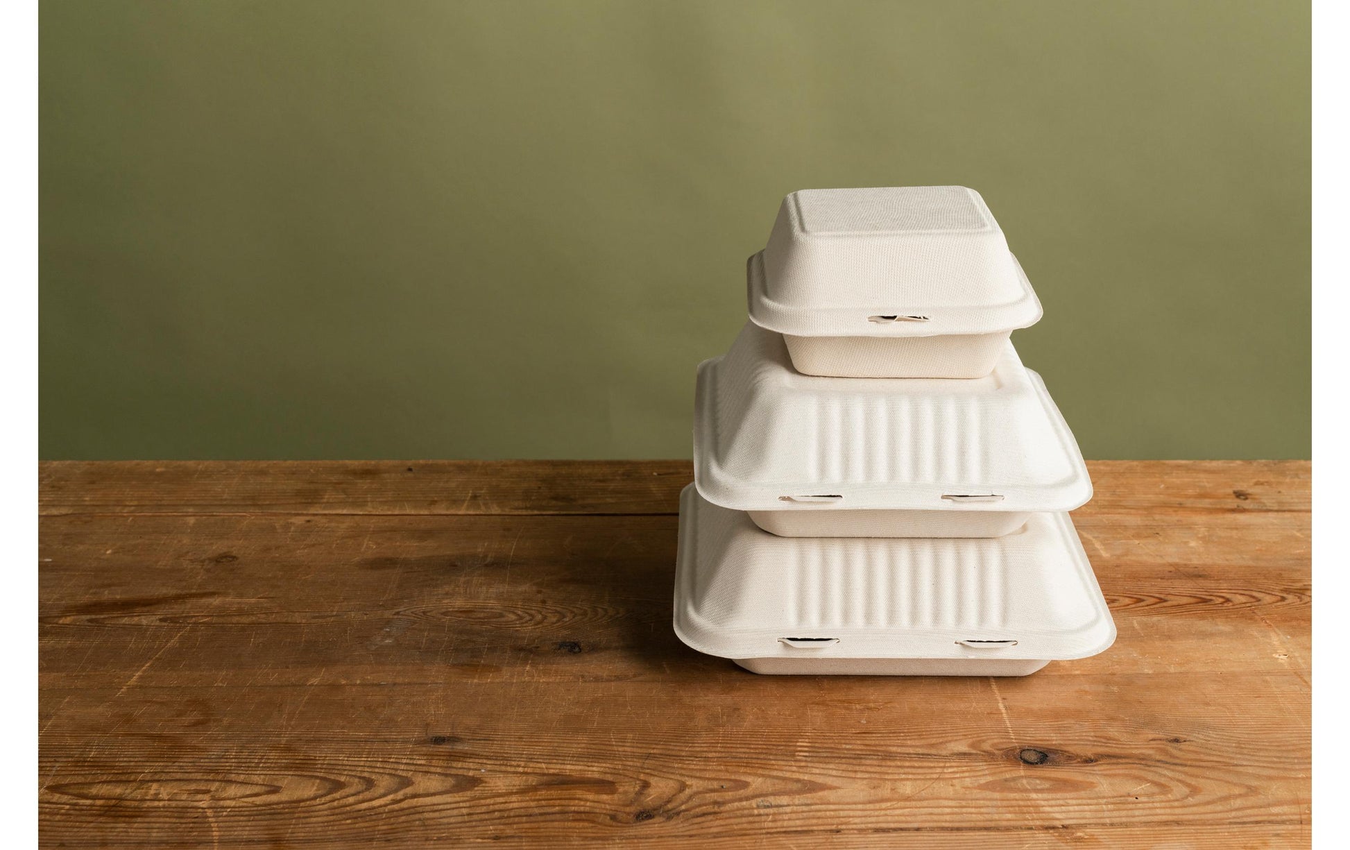 BioPak Take-away-Box, Bagasse (Zuckerrohr) – 475 ml 150×150×40 mm, braun