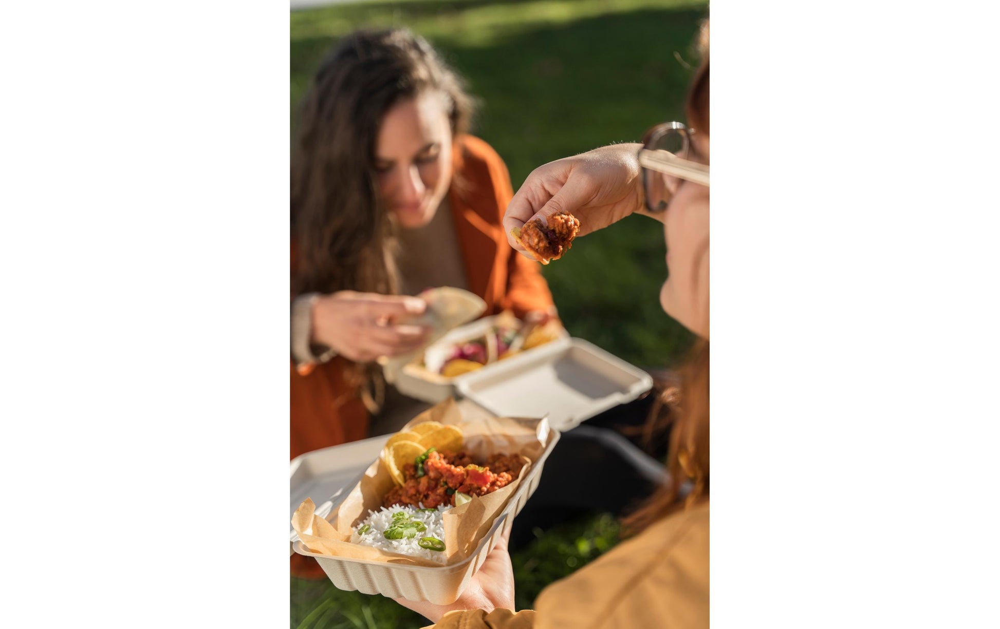 BioPak Take-away-Box, Bagasse (Zuckerrohr) – 850 ml, 237 × 155 × 45 mm – braun