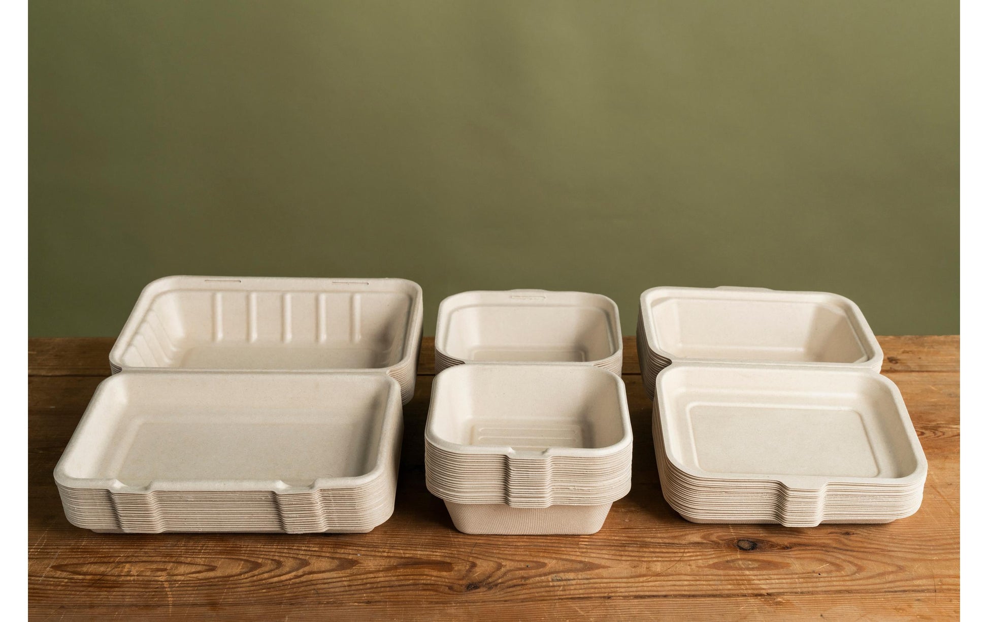 BioPak Take-away-Box, Bagasse (Zuckerrohr) – 475 ml 150×150×40 mm, braun