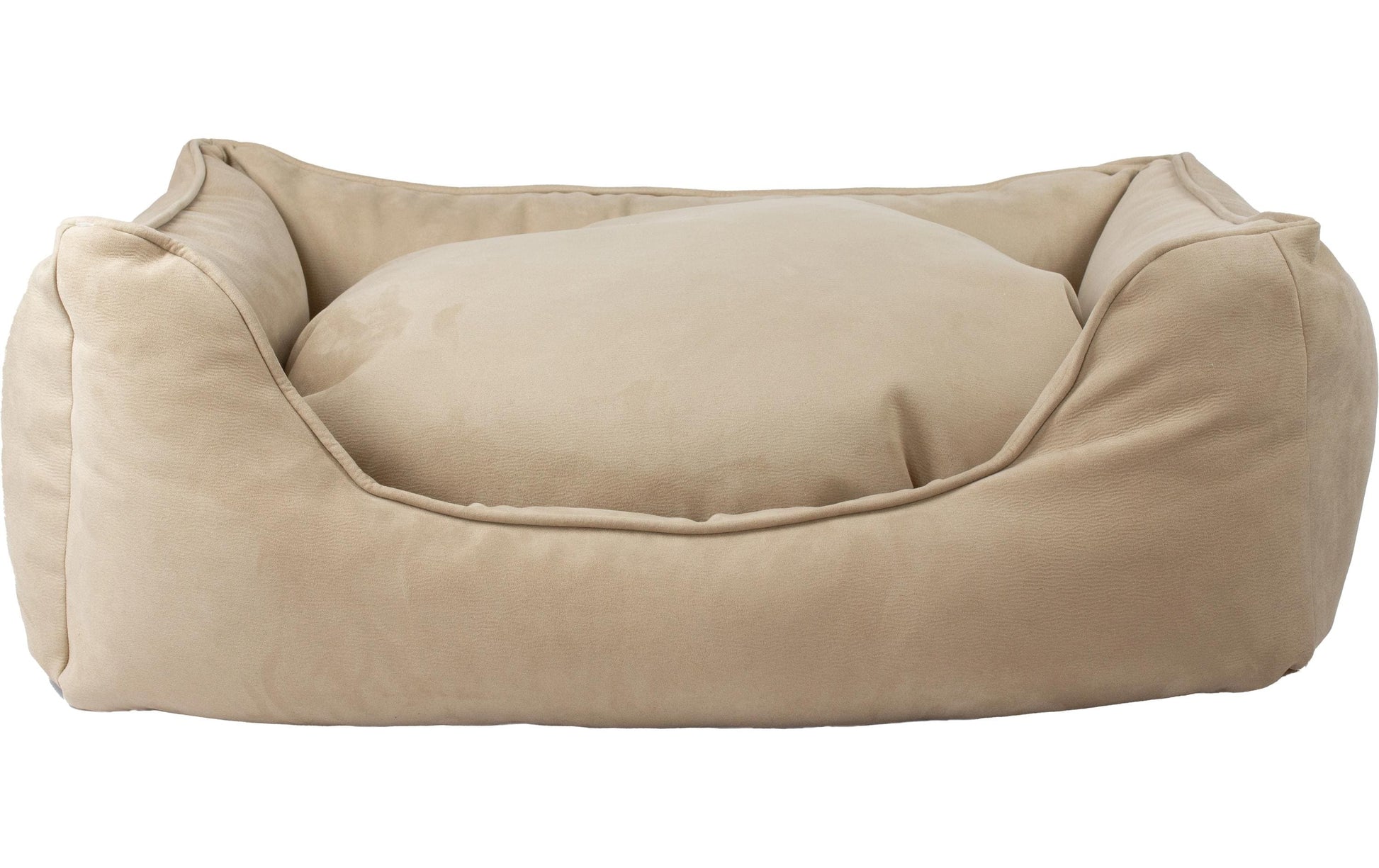 Bjørnfjell Senja Hundebett – 60 × 80 × 25 cm, Polyester/Baumwolle, Abnehmbarer Bezug, Beige
