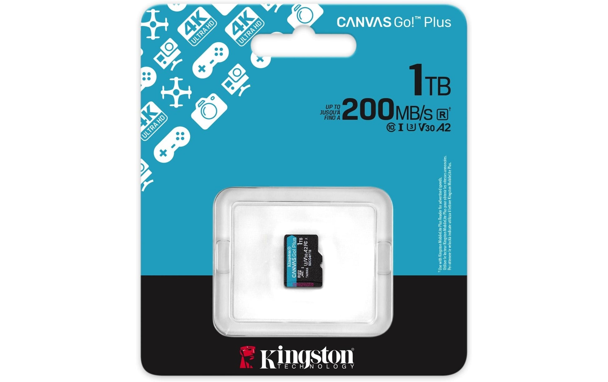 Kingston Technology Kingston Canvas Go Plus 200R Speichergerät – 1 TB, microSDXC, A2 U3 Gen4