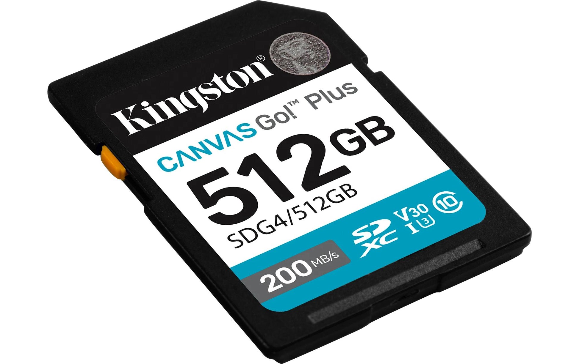 Kingston Technology Kingston Canvas Go Plus 200R Gen4 Speichergerät – 512 GB, UHS‑I, Klasse 10 / U3 / V30 / 200 MB/s
