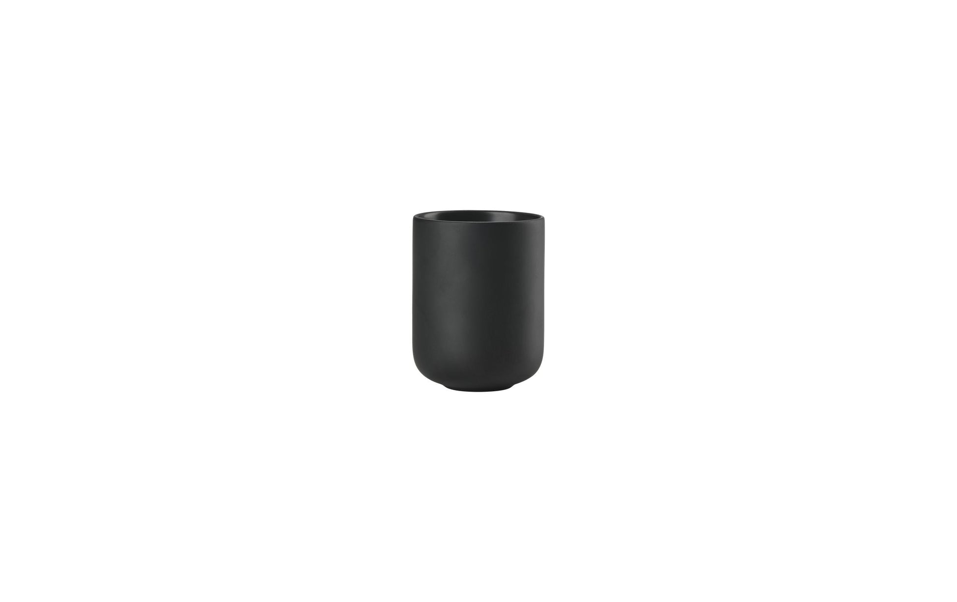 Zone Denmark Sensu Zahnputzbecher – Keramik, Ø7,4×9,5 cm, Schwarz