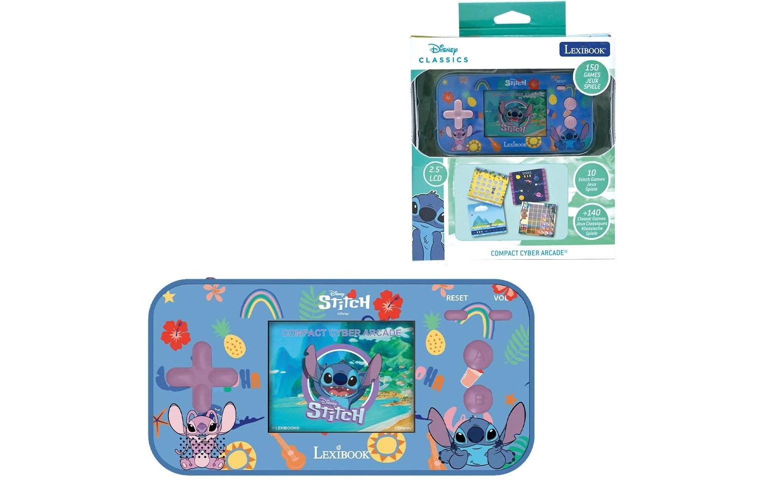Lexibook Stitch Compact Cyber Arcade Spielzeug – 3 Batterien, ab 3 Jahren – Blau
