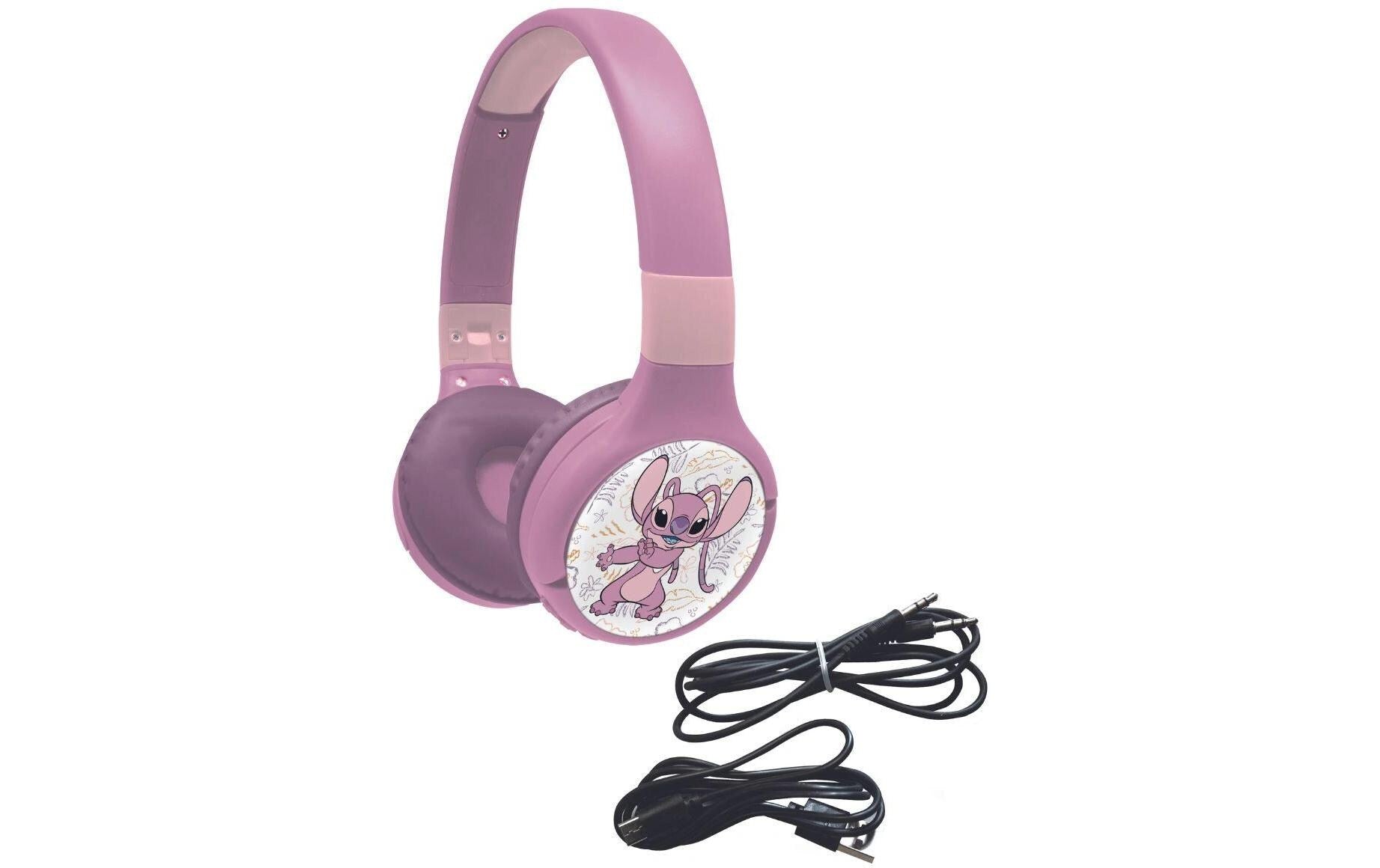 Lexibook Stitch Angel 2 in 1 Kinderkopfhörer – On-Ear, Rosa