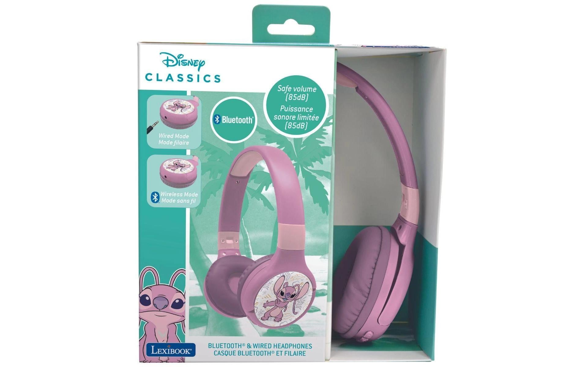 Lexibook Stitch Angel 2 in 1 Kinderkopfhörer – On-Ear, Rosa
