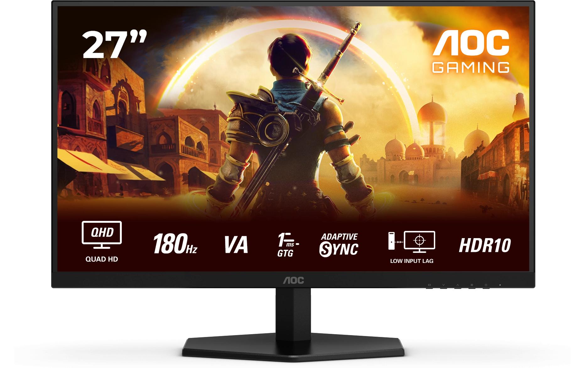 AOC G4 Q27G42XNE – 27", 2560 × 1440 (WQHD), VA, 180 Hz, HDR10