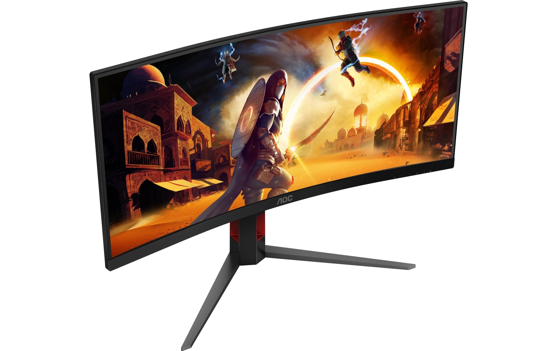 AOC CU34G4 – 34" Gebogener 1500R, 3440 × 1440 (UWQHD), VA, 180 Hz, HDR10