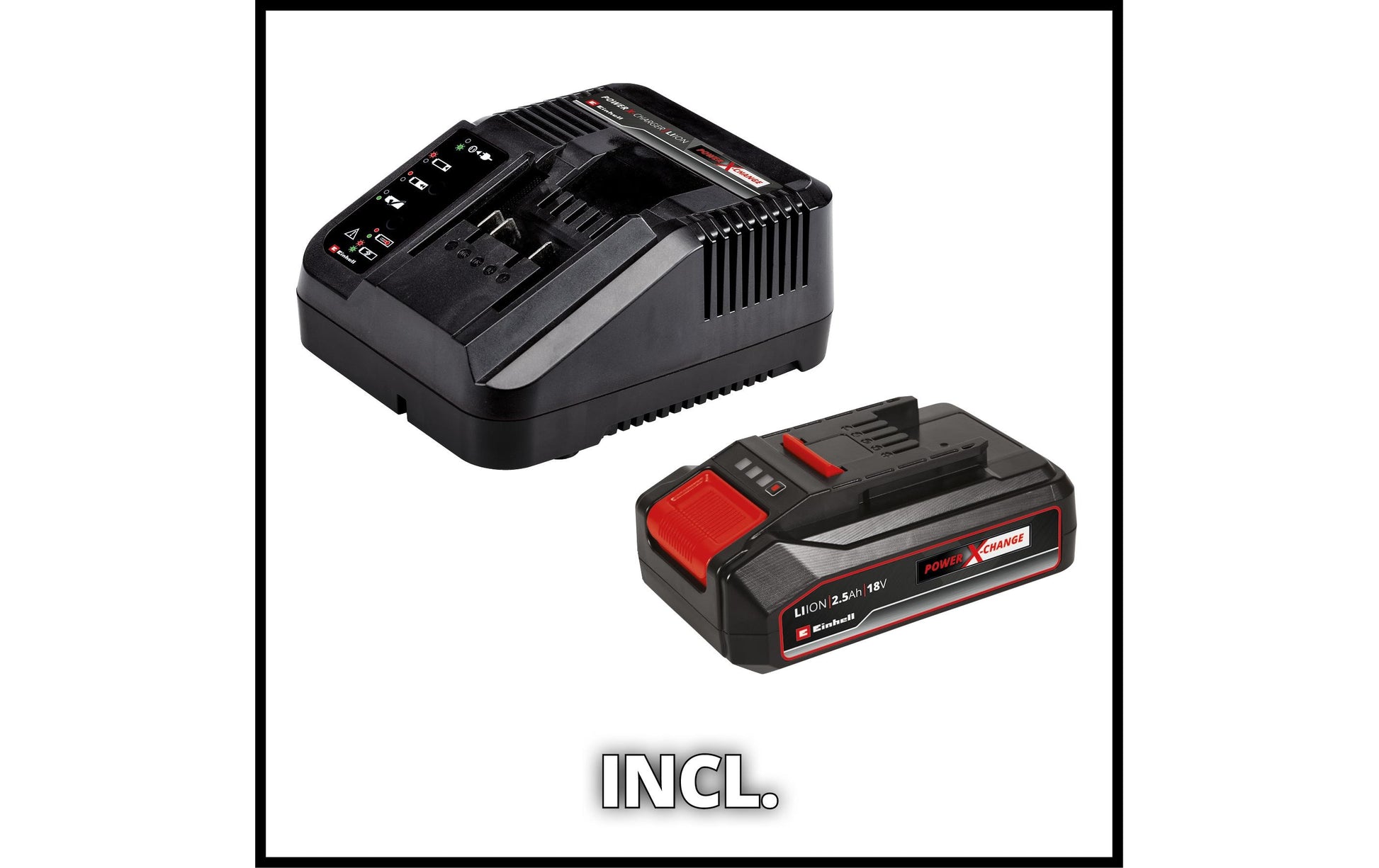 Einhell GE-CT 18 Li Akku-Rasentrimmer – Schnittbreite 18 cm – 1×2,5 Ah & Ladegerät – Power X-Change