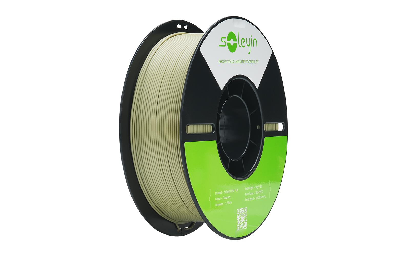 Creality 3D-Drucker-Filament Soleyin Ultra PLA 1,75 mm Grün, 1 kg