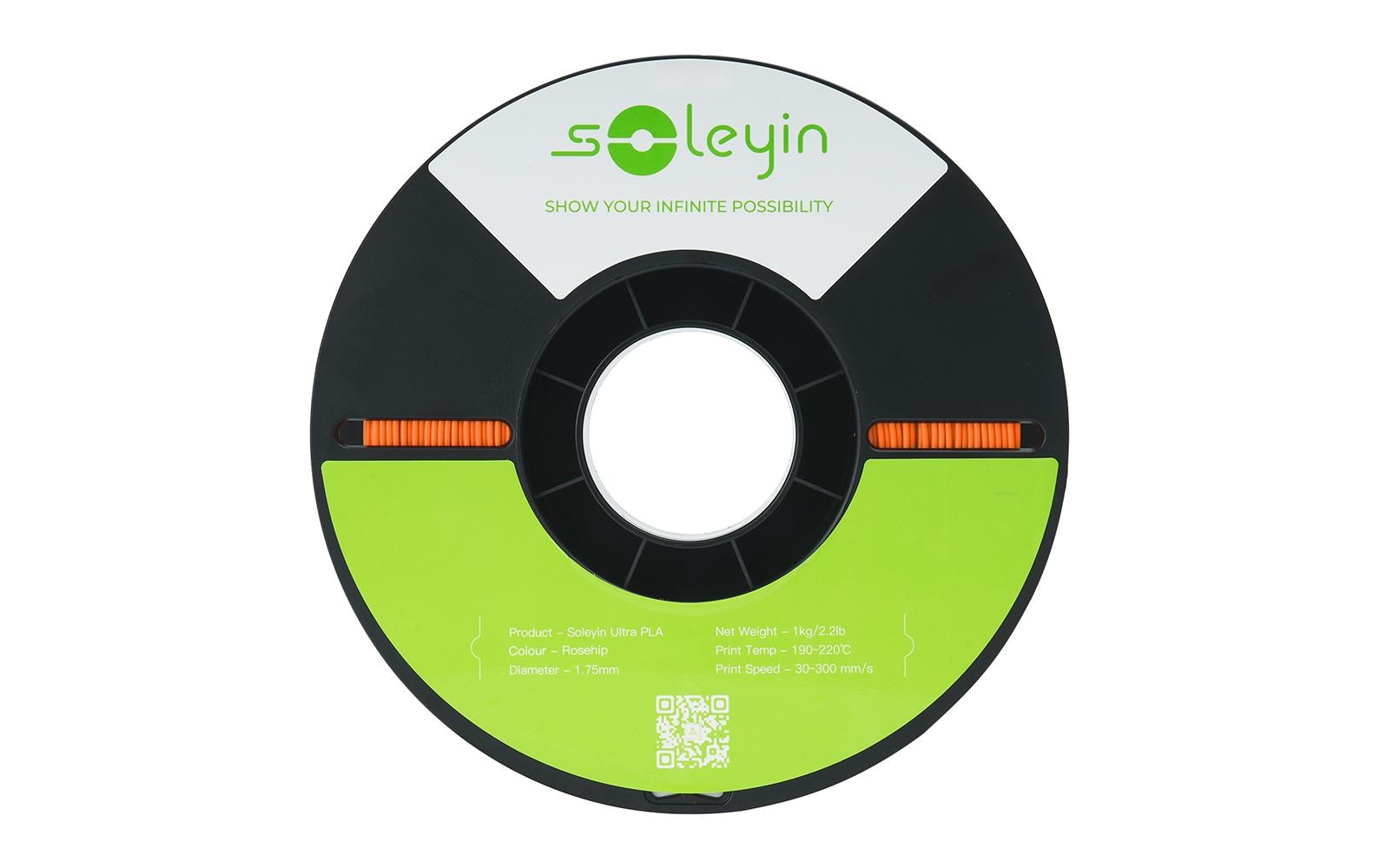 Creality 3D-Drucker-Filament Soleyin Ultra PLA 1,75 mm Orange, 1 kg