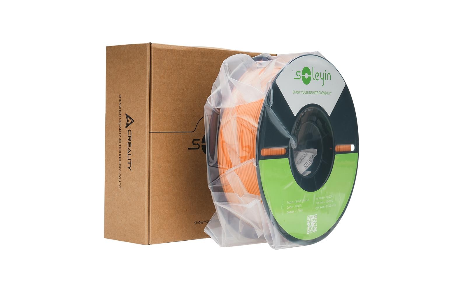 Creality 3D-Drucker-Filament Soleyin Ultra PLA 1,75 mm Orange, 1 kg