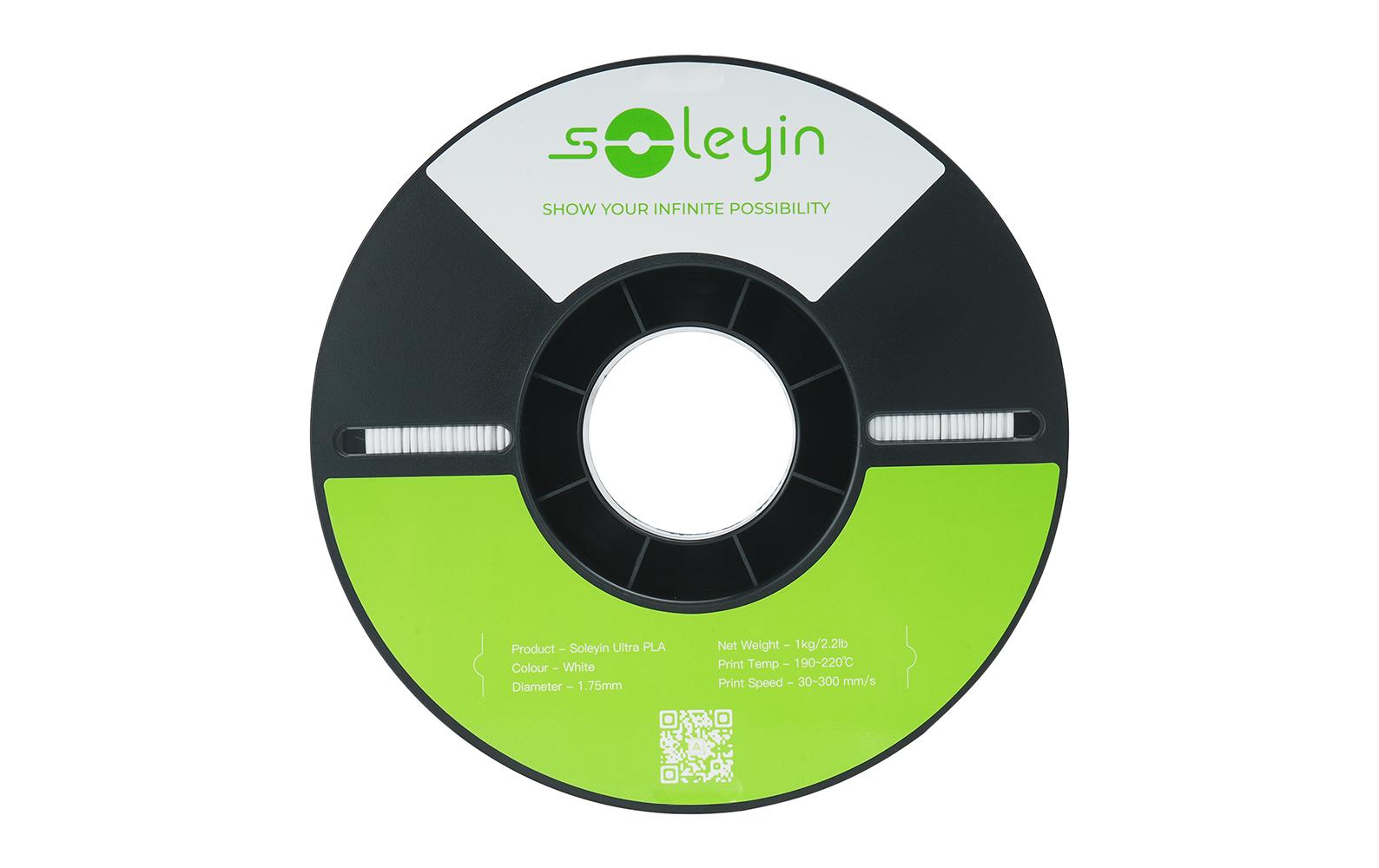 Creality 3D-Drucker-Filament Soleyin Ultra Hyper PLA 1,75 mm Weiss, 1 kg