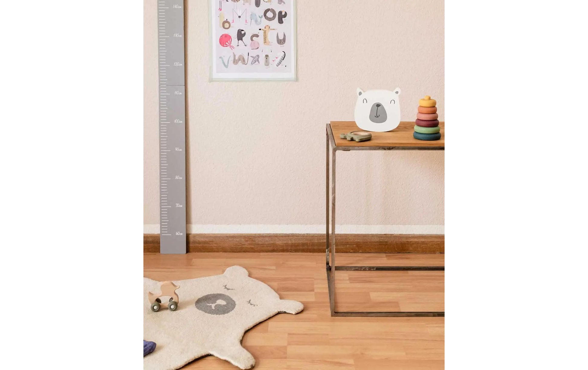 Esmée Messlatte – 60–150 cm – Wolle, Grau