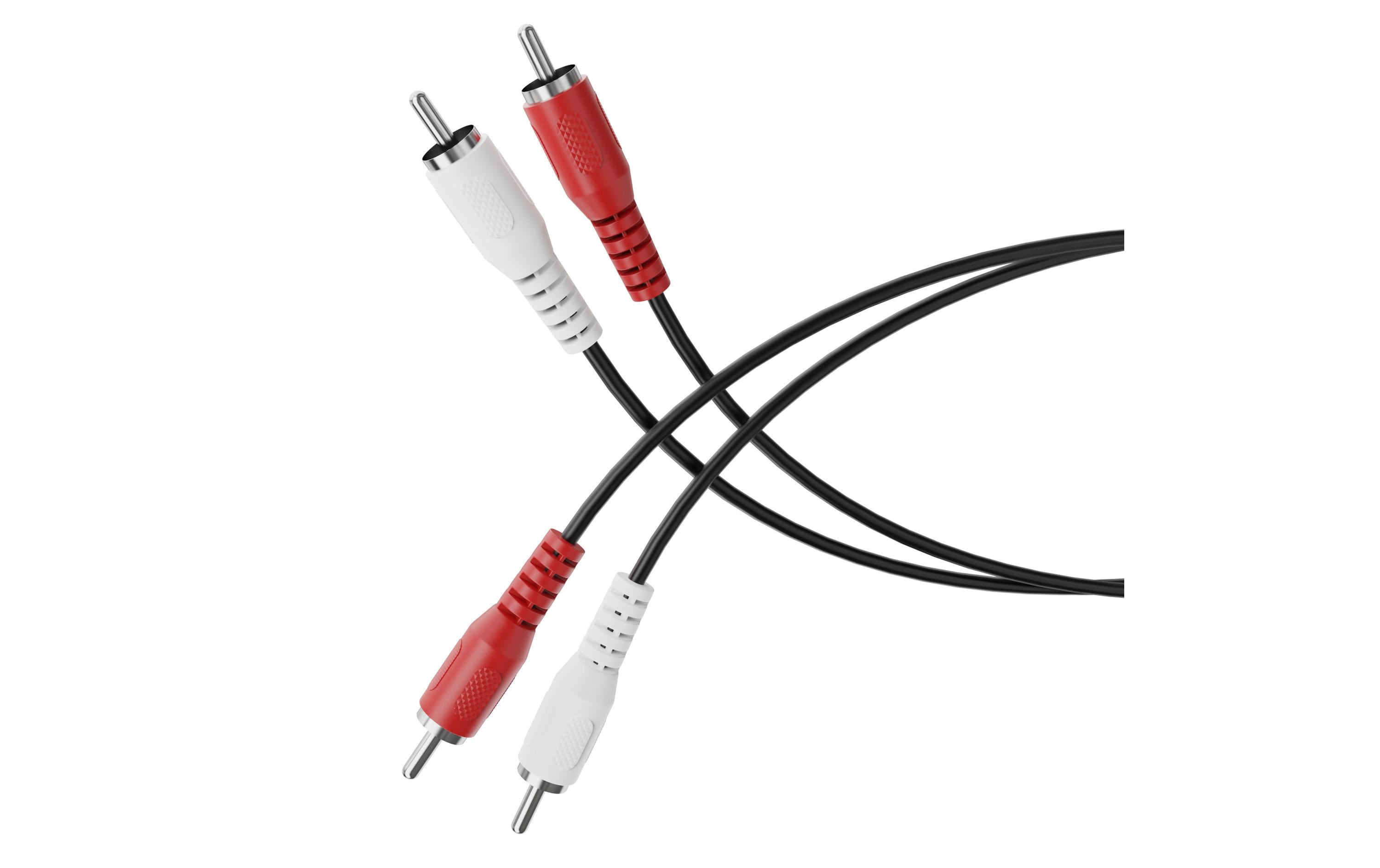 HDSUPPLY Cinch-Kabel (2×) – Stecker zu Stecker – 1,5 m