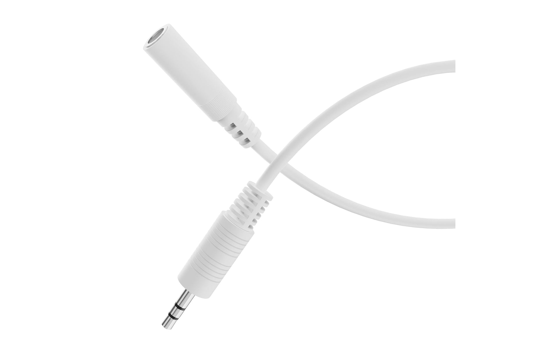 HDSUPPLY 3,5-mm-Klinken-Verlängerung – Stecker zu Buchse – 0,5 m, Weiss