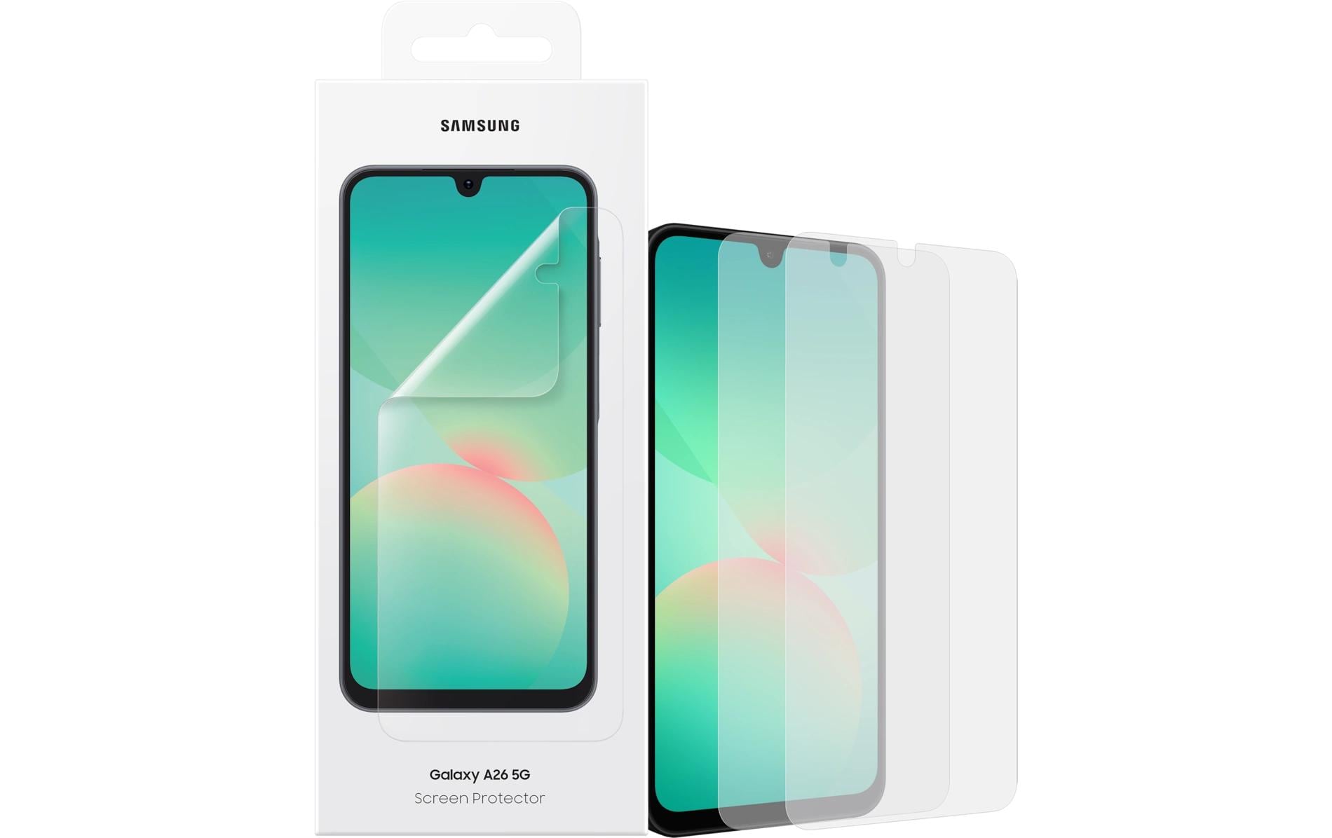 Samsung Displayschutzfolie – für Samsung Galaxy A26 5G, Transparent, mit Montagerahmen