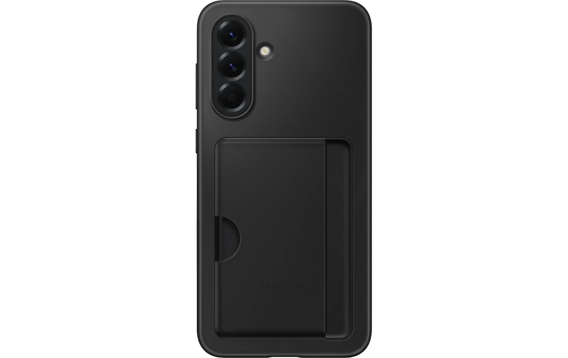 Samsung Backcover – für Samsung Galaxy A56 5G – schwarz – Silikon – mit Kartenfach