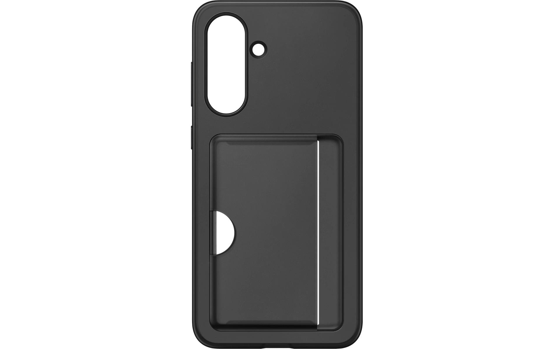 Samsung Backcover – für Samsung Galaxy A56 5G – schwarz – Silikon – mit Kartenfach